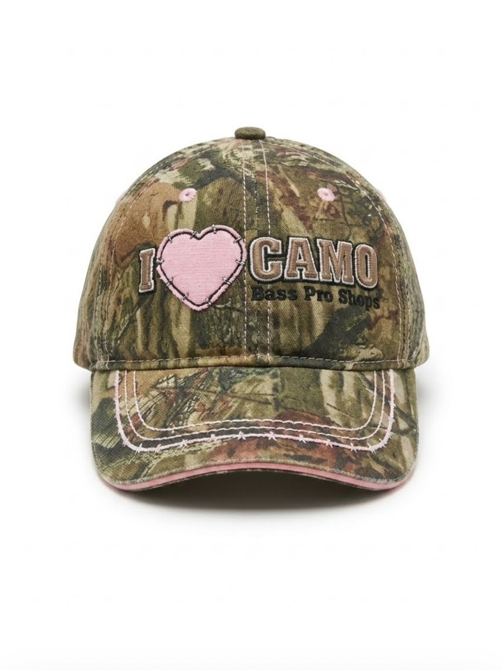 🧢🧡NWOT YOUTH Bass Pro Shops I love Camo Hat